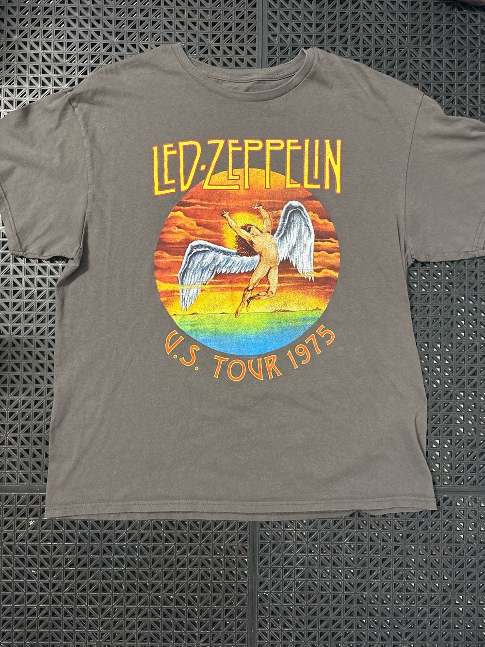 Led Zeppelin "U.S. Tour 1975" Tee (Grey, XL)